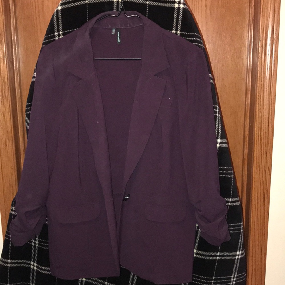 XL plum Maurice’s blazer.